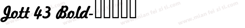 Jott 43 Bold字体转换